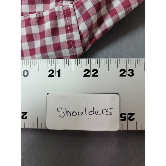 Vineyard Vines Performance Mens Classic Whale Shirt Button Front Red Gingham XXL - Picture 10 of 11